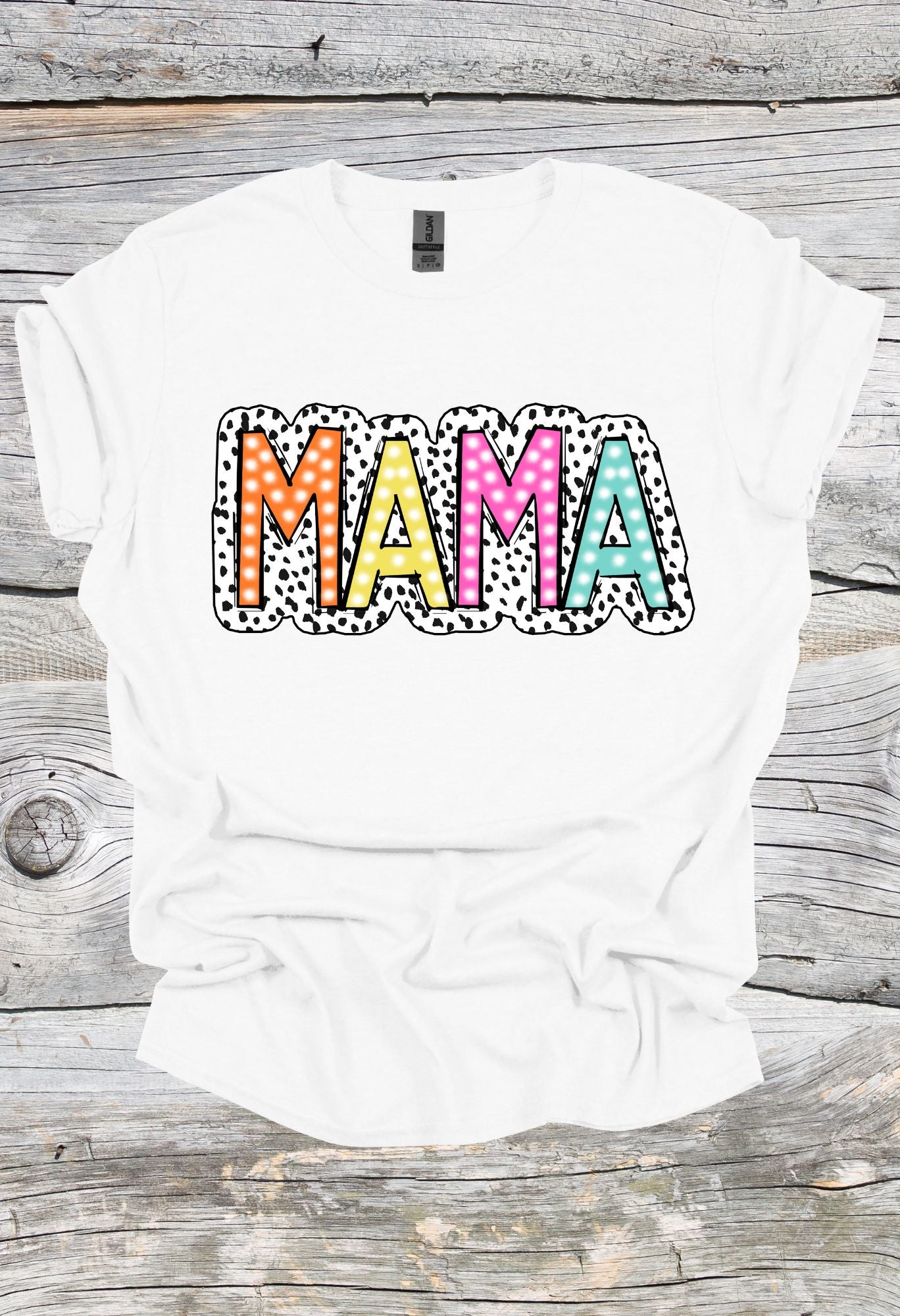 Mama Dalmatian Print T Shirt