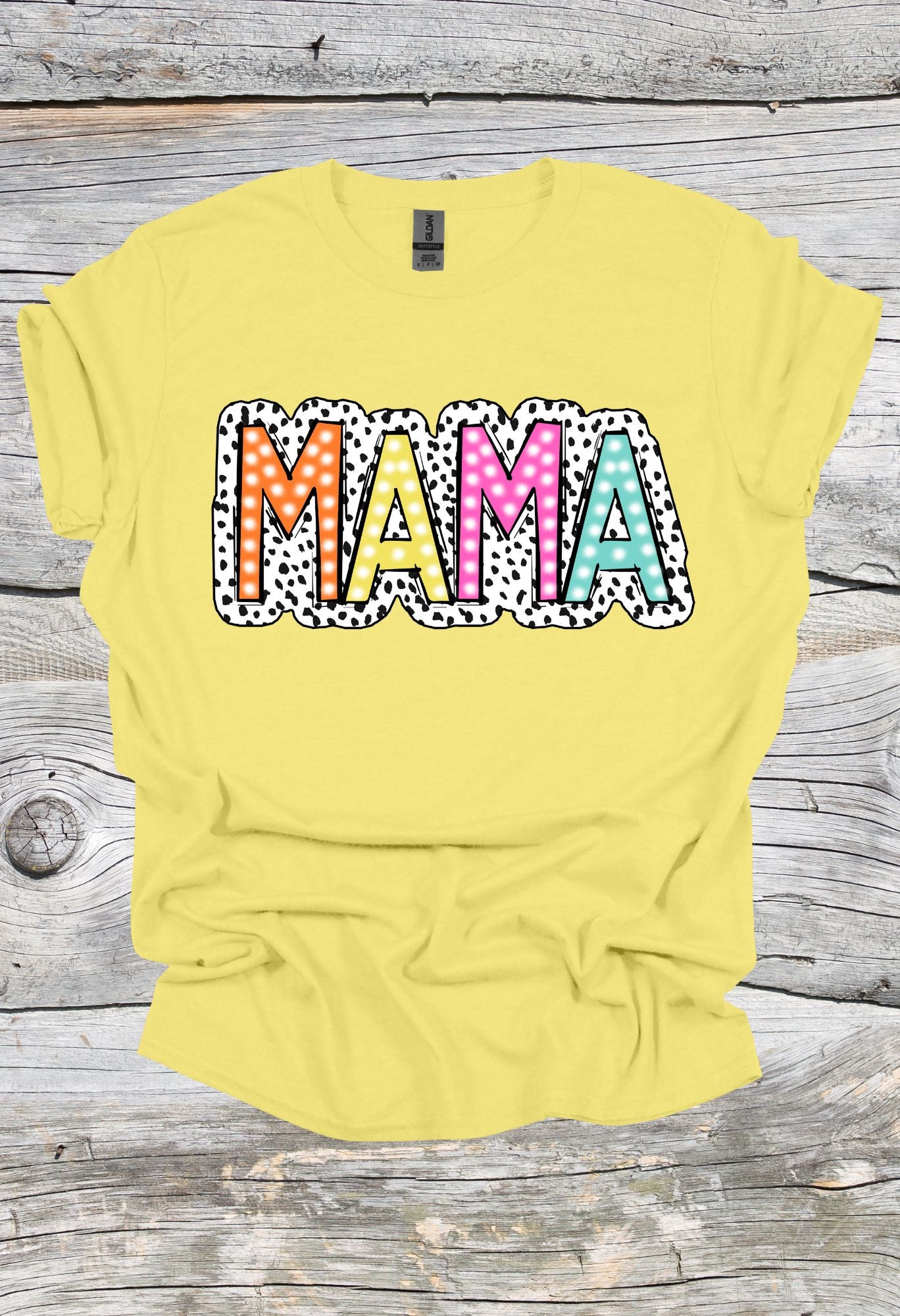 Mama Dalmatian Print T Shirt