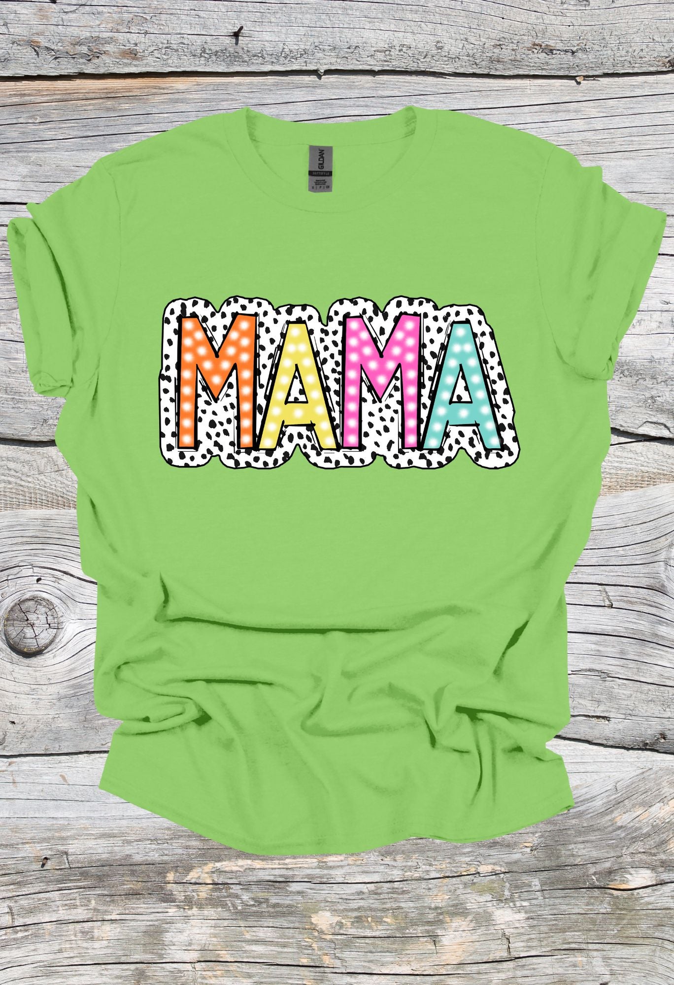 Mama Dalmatian Print T Shirt