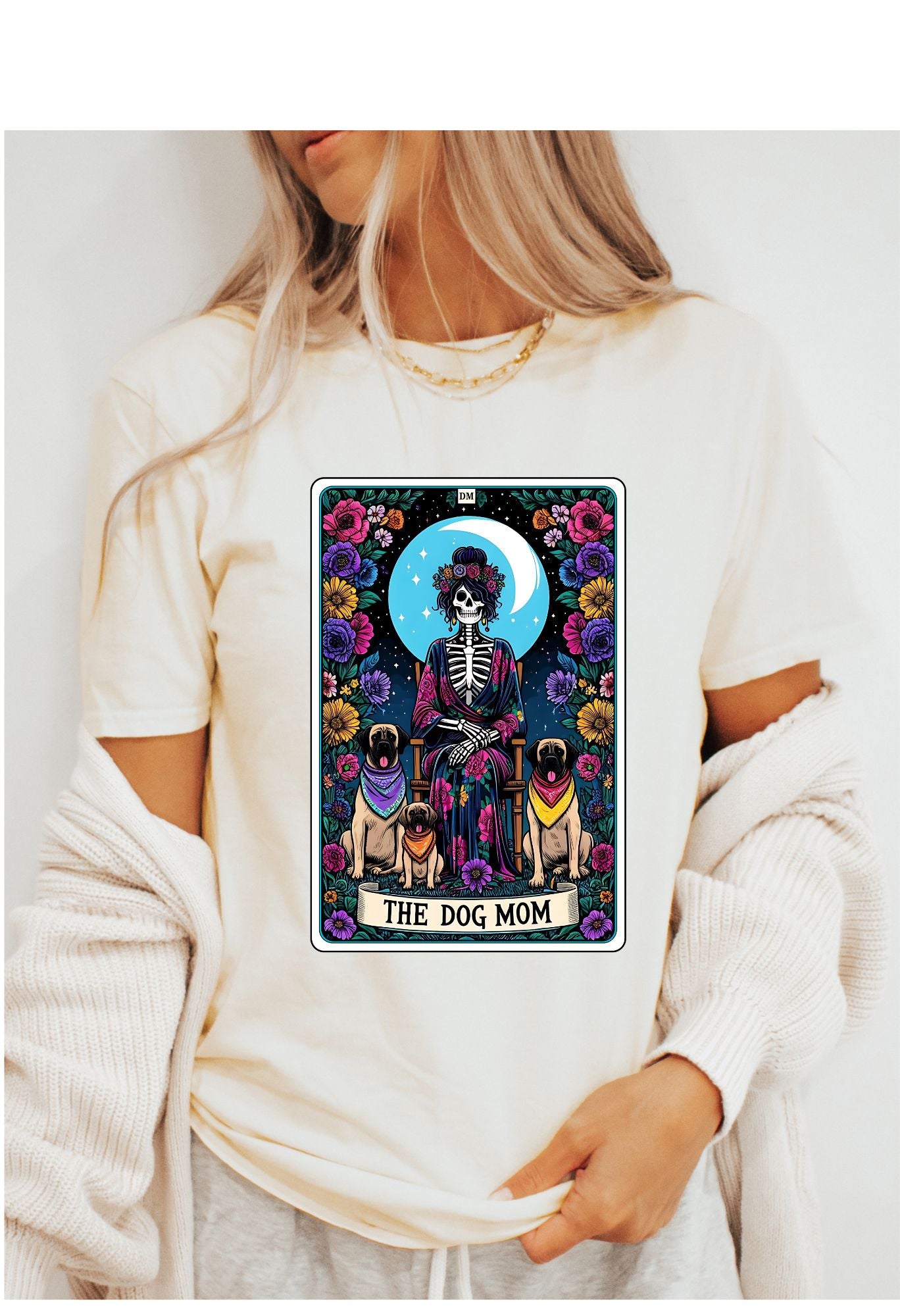 The Dog Mom Tarot Card T Shirt