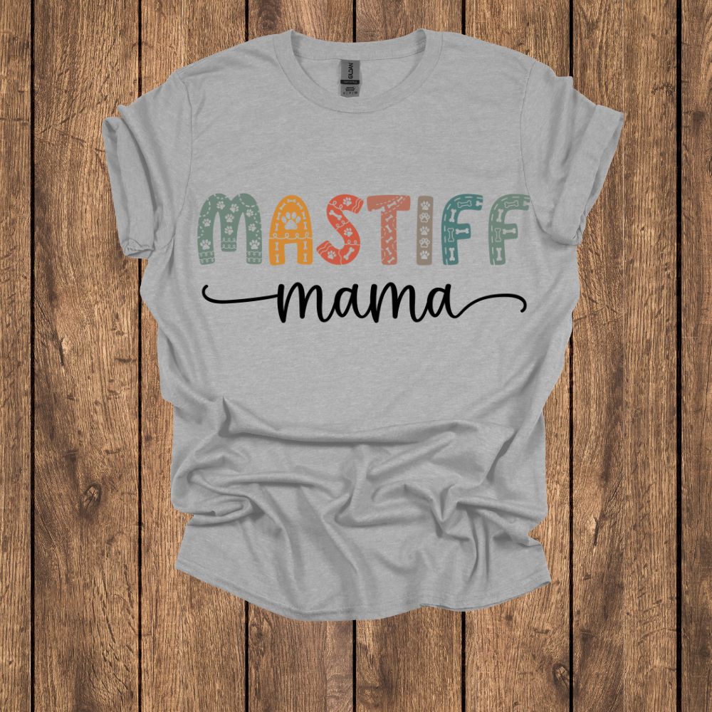 Mastiff Mama Design T Shirt