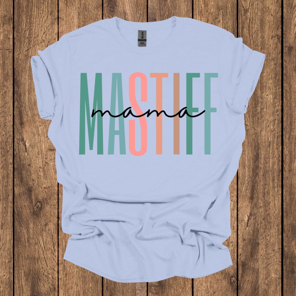 Mastiff Mama Pastel T Shirt