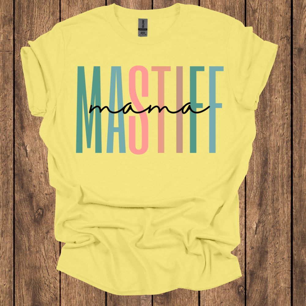 Mastiff Mama Pastel T Shirt