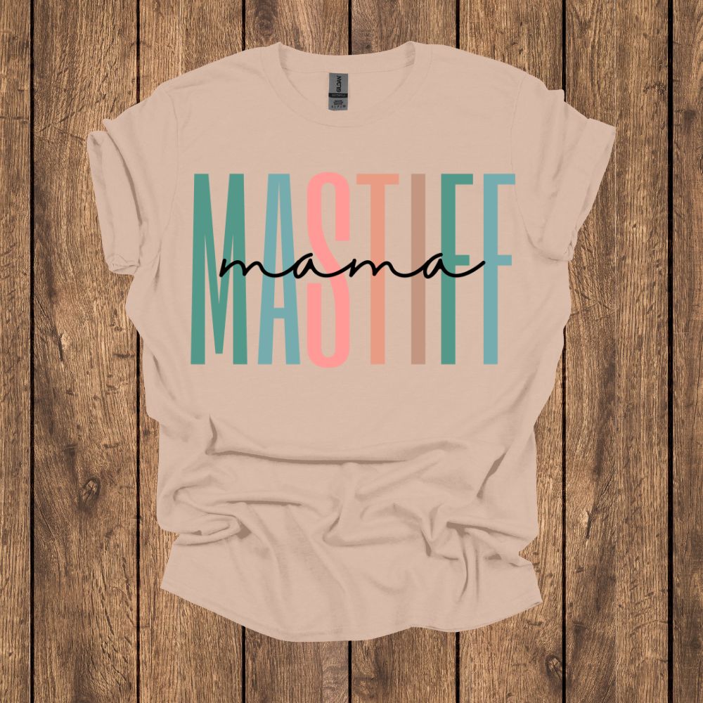 Mastiff Mama Pastel T Shirt