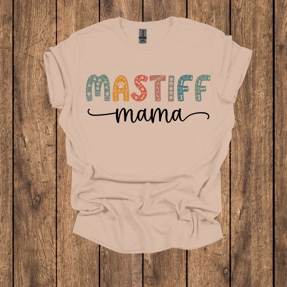 Mastiff Mama Design T Shirt