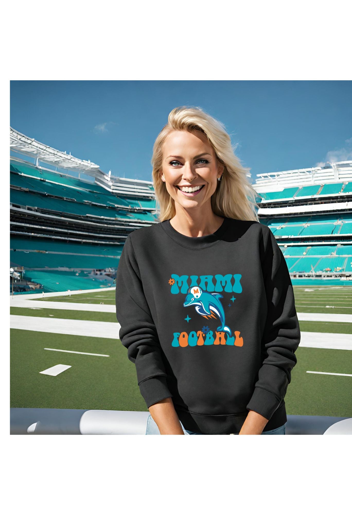 Miami Dolphins Retro Logo T Shirt/Sweatshirt