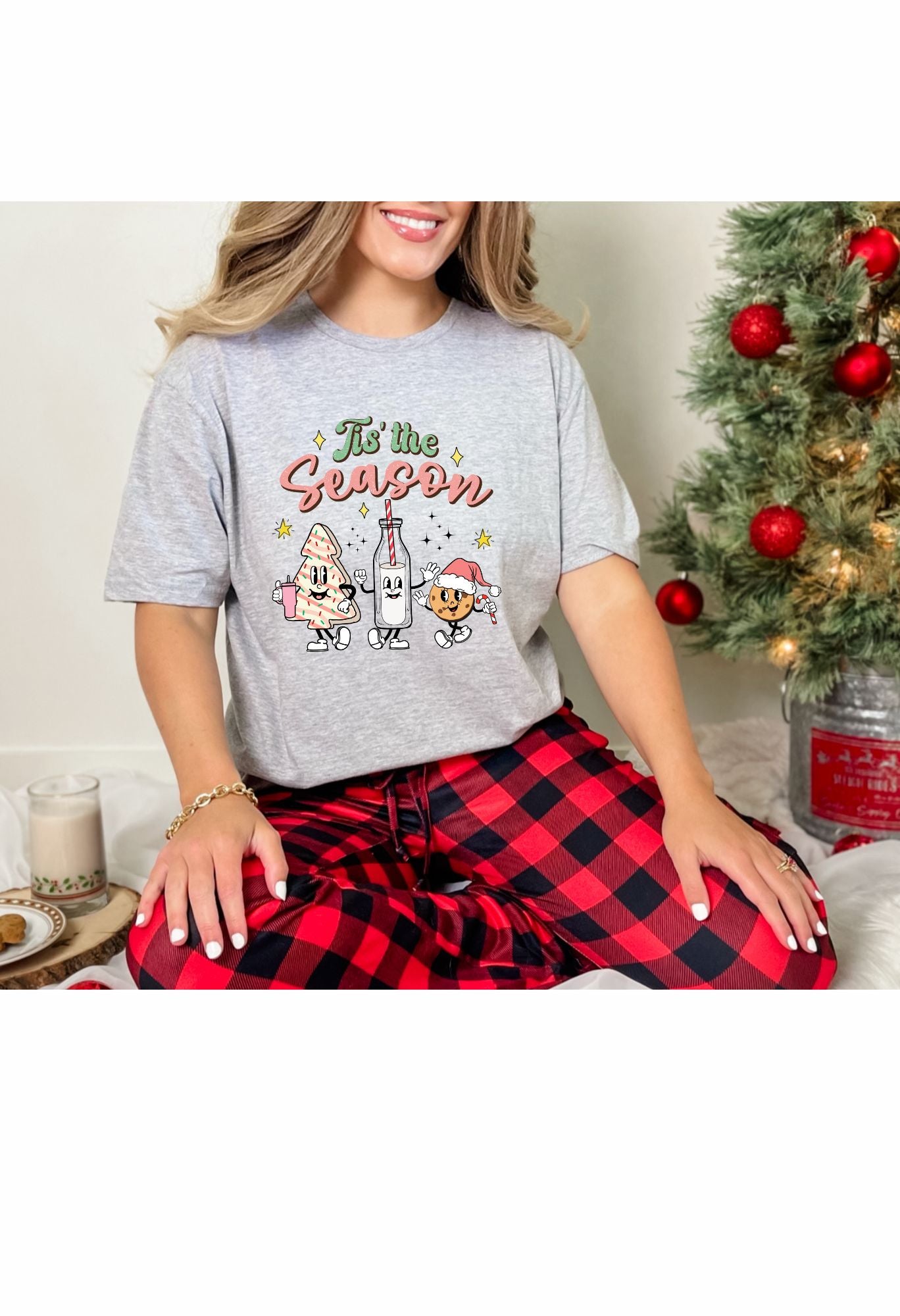 Tis The Season (tree,milk,cookie) T Shirt/Sweatshirt