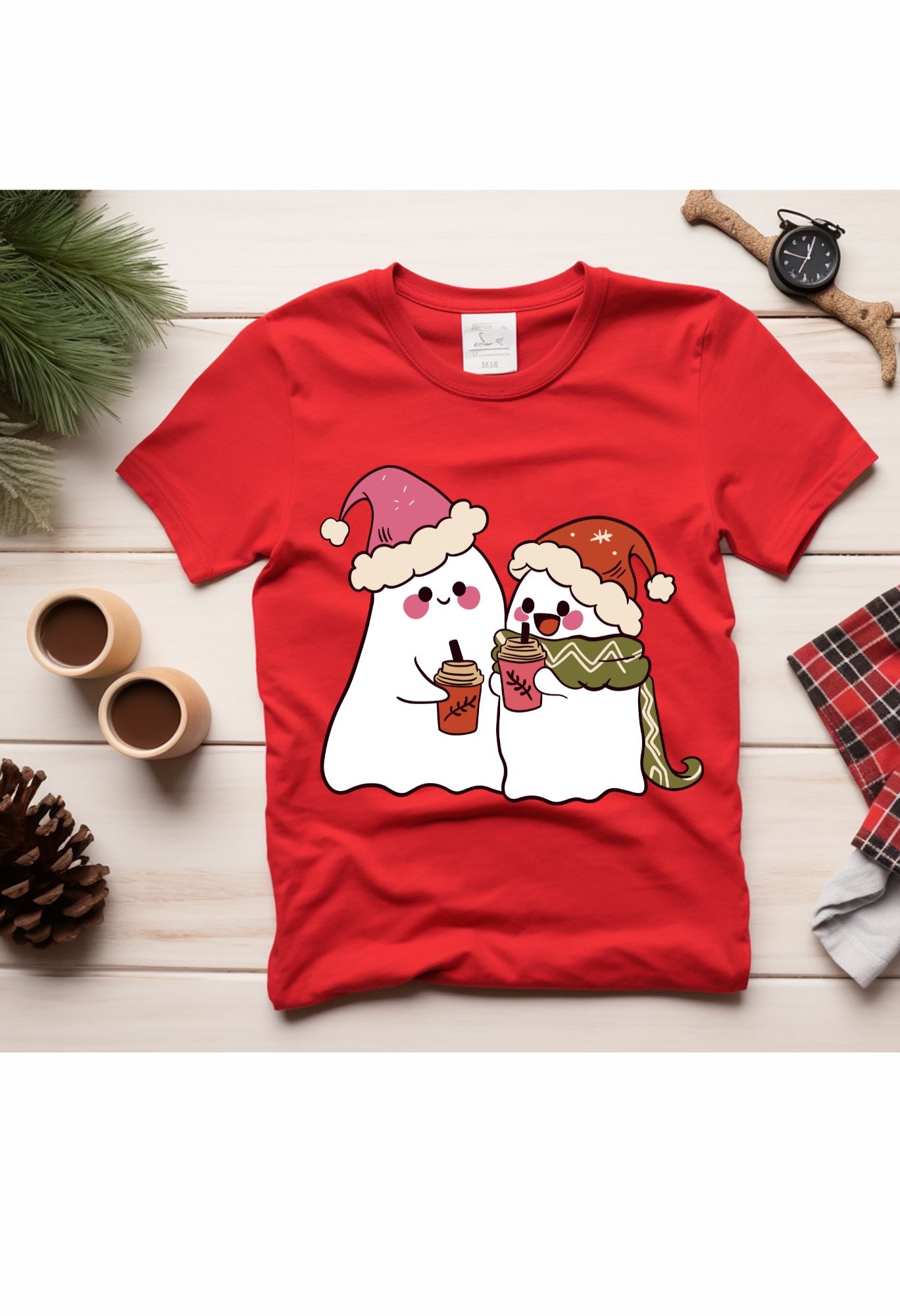 2 Christmas Ghosts T Shirt/Sweatshirt