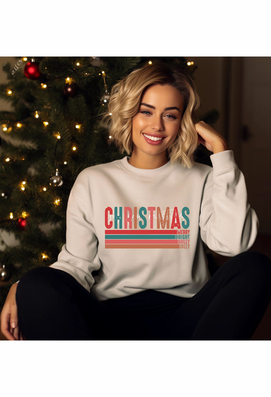 Christmas Merry, Bright, Holly, Jolly T Shirt/Sweatshirt