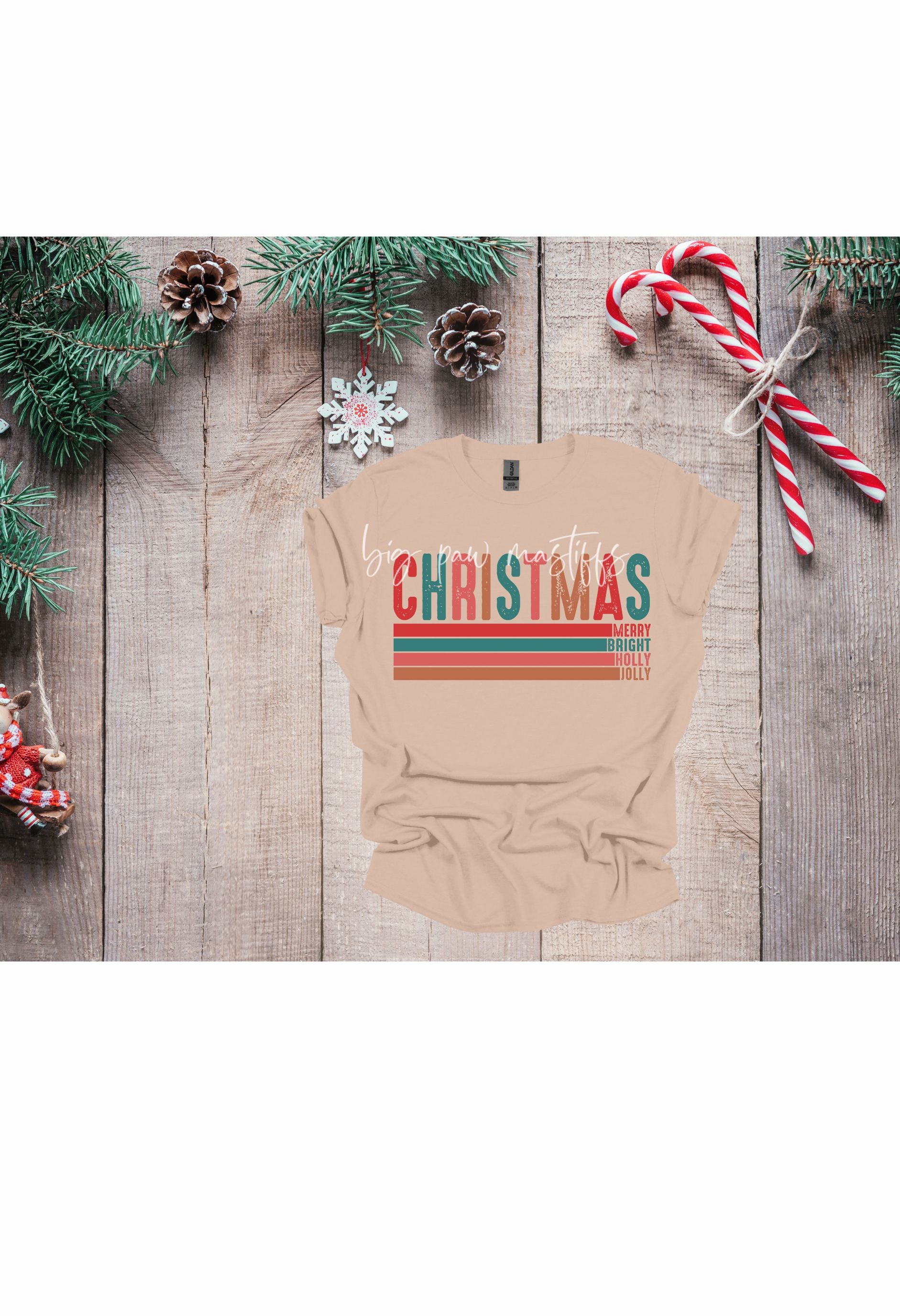 Christmas Merry, Bright, Holly, Jolly T Shirt/Sweatshirt