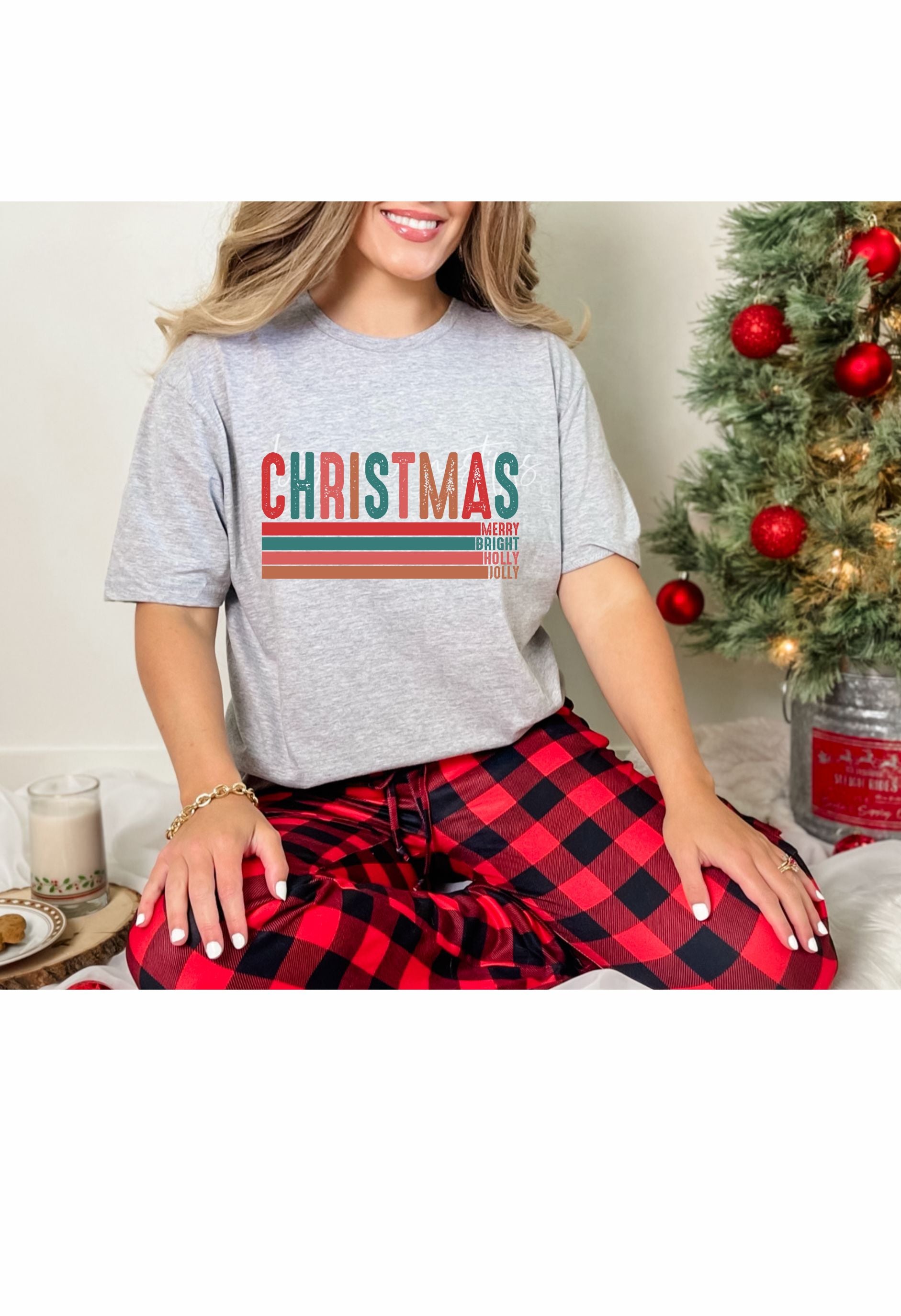 Christmas Merry, Bright, Holly, Jolly T Shirt/Sweatshirt