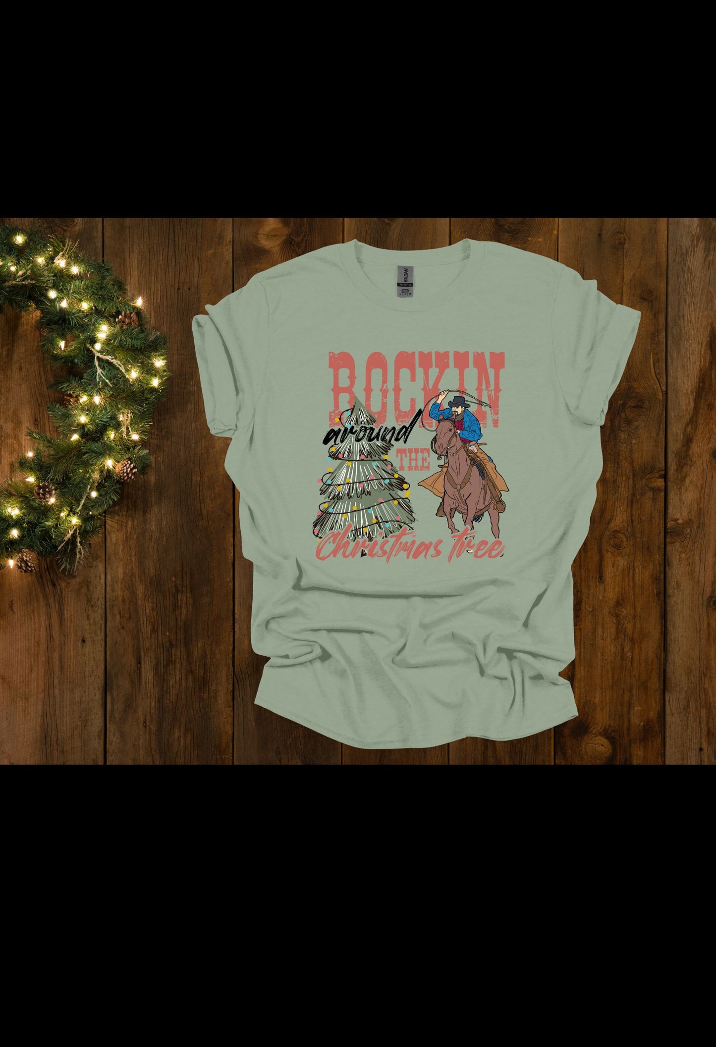 Rockin Around the Christmas Tree (Horse) T Shirt/Sweatshirt