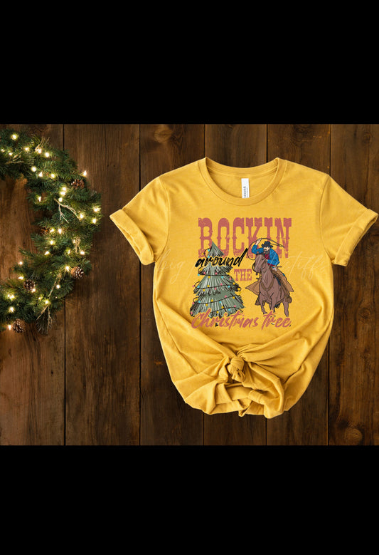 Rockin Around the Christmas Tree (Horse) T Shirt/Sweatshirt