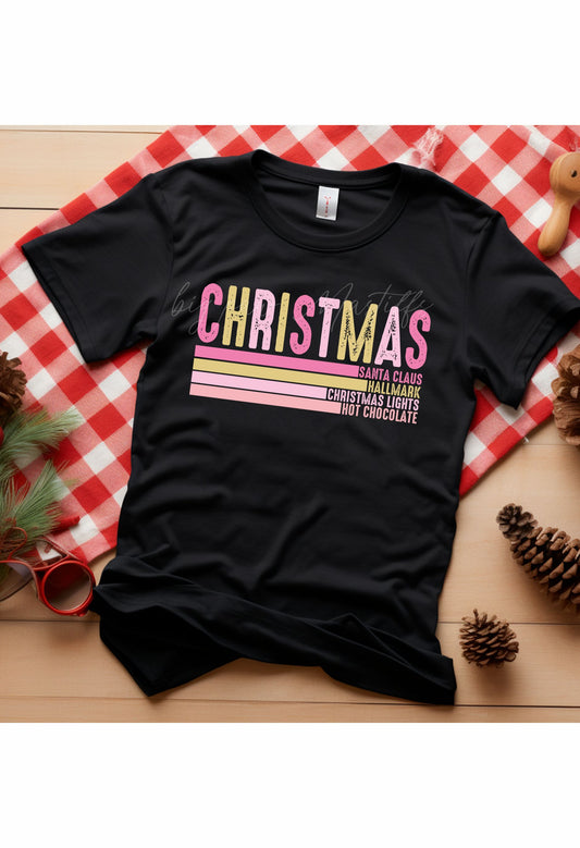 Merry Christmas (Pink, Santa, Hallmark) T Shirt/Sweatshirt