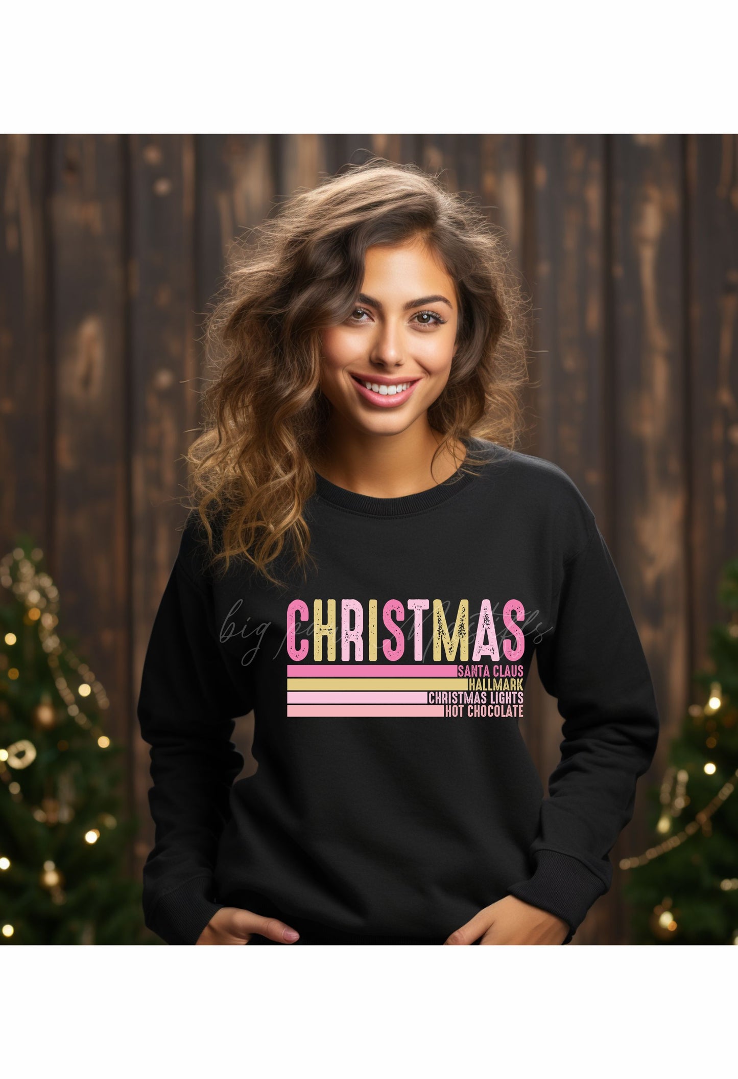 Merry Christmas (Pink, Santa, Hallmark) T Shirt/Sweatshirt