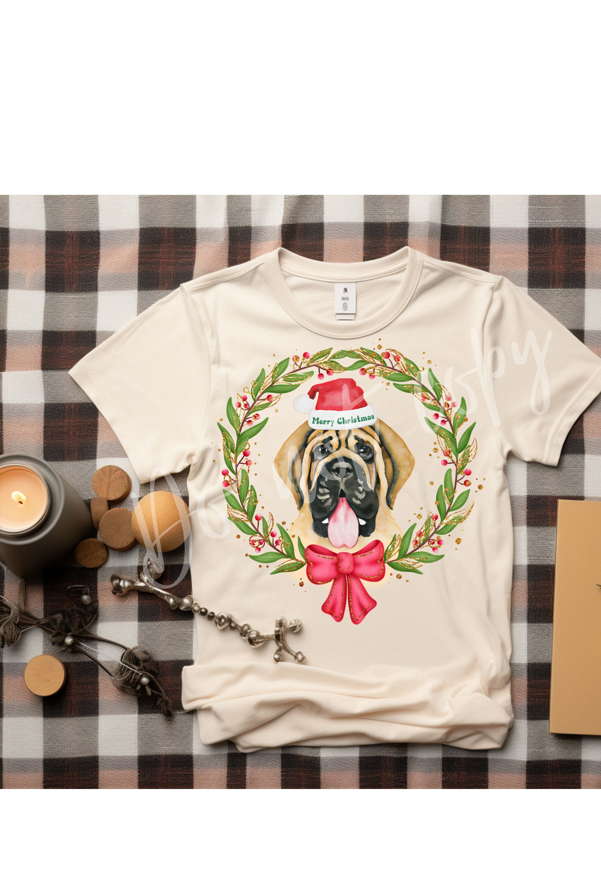 Mastiff Wreath T Shirt/Sweatshirt