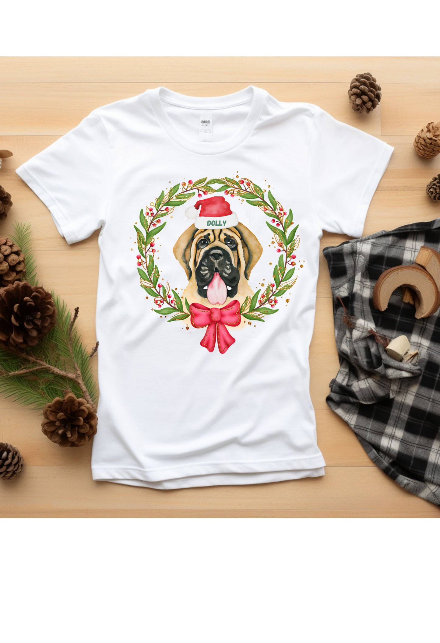 Mastiff Wreath T Shirt/Sweatshirt