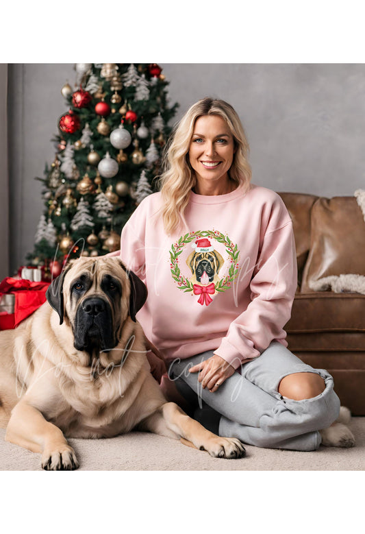 Mastiff Wreath T Shirt/Sweatshirt