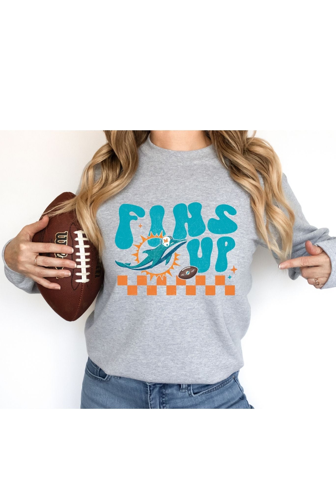 Fins Up Retro T Shirt /Sweatshirt