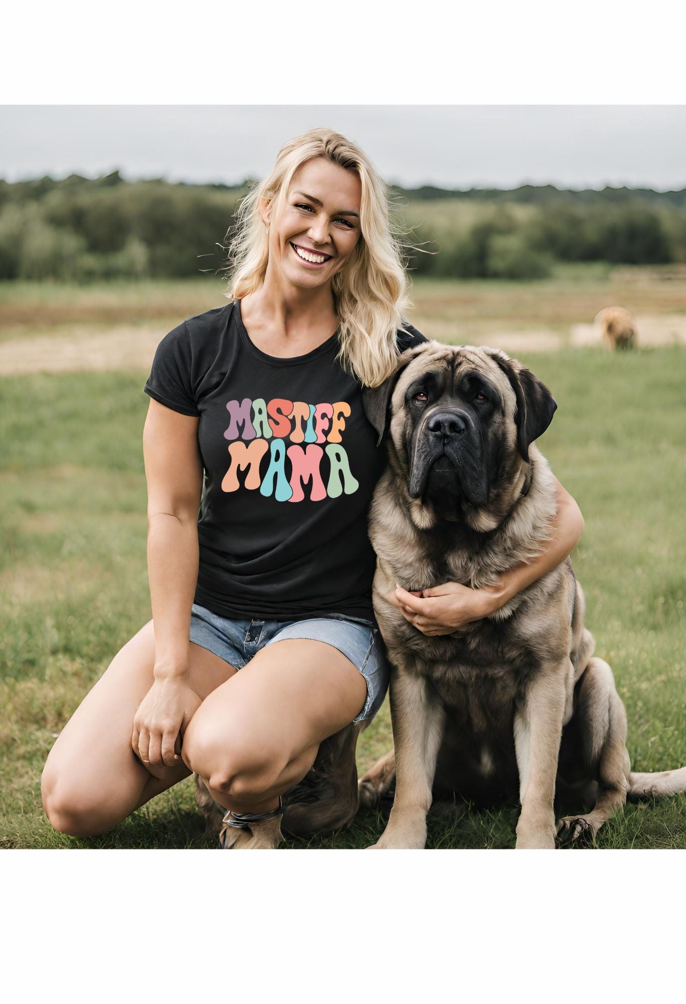 Mastiff Mama Retro T Shirt / Sweatshirt