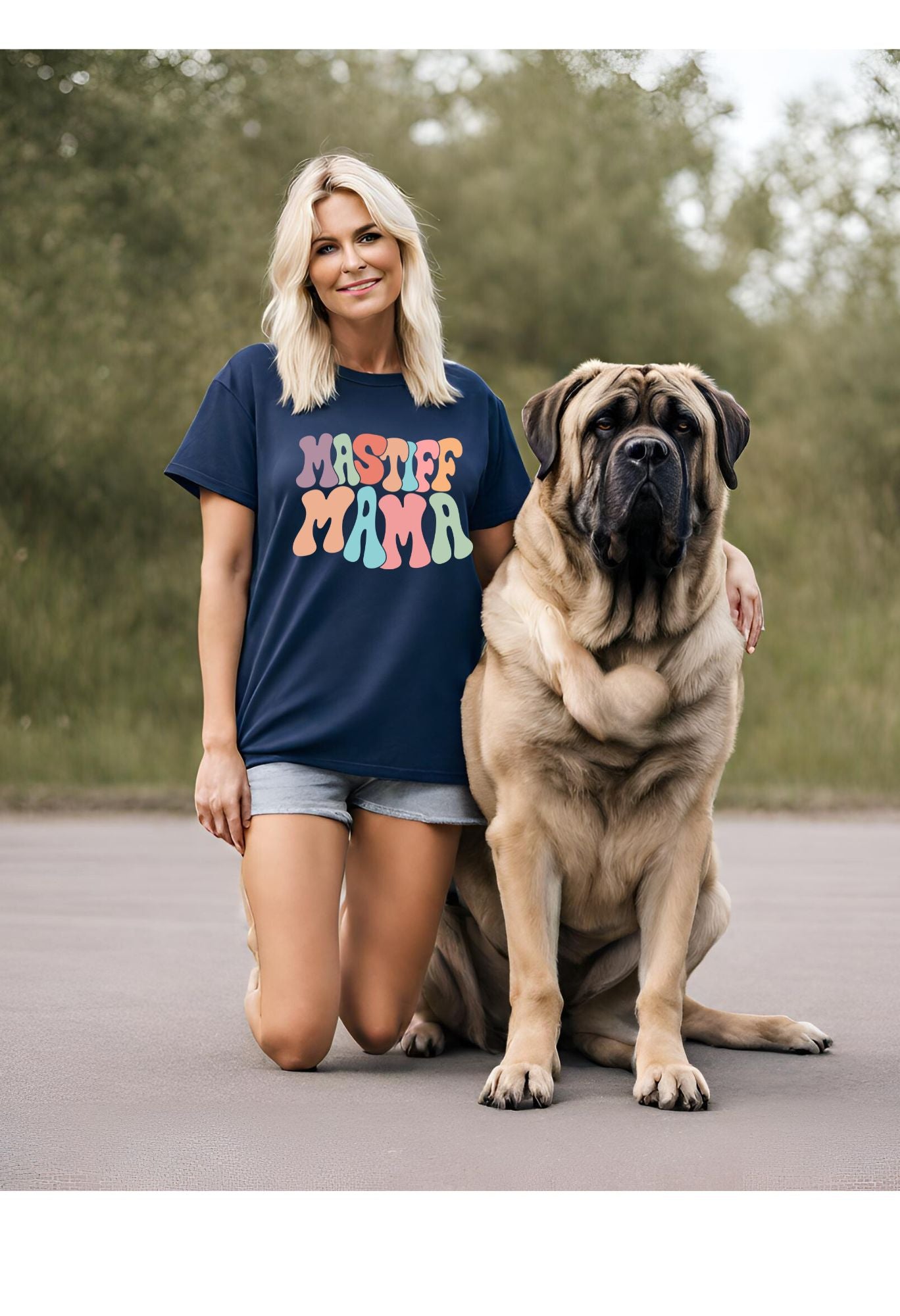 Mastiff Mama Retro T Shirt / Sweatshirt