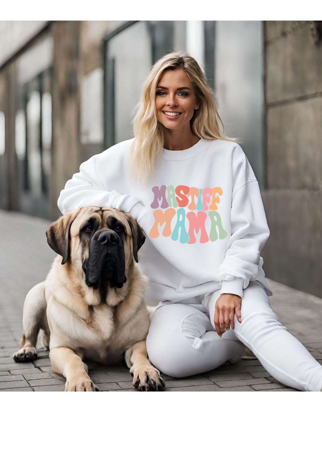 Mastiff Mama Retro T Shirt / Sweatshirt