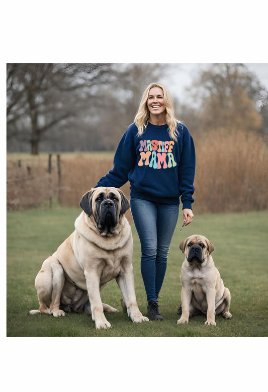 Mastiff Mama Retro T Shirt / Sweatshirt