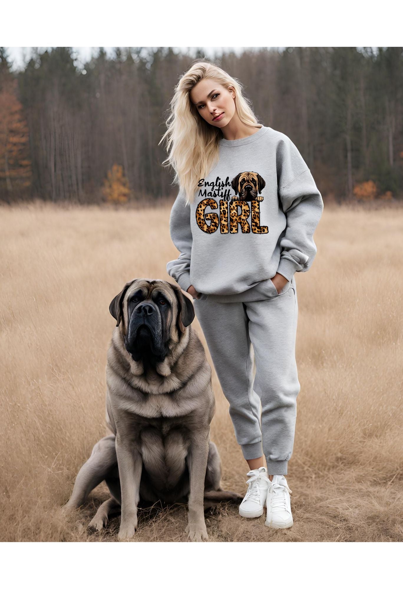 Mastiff Girl T Shirt/Sweatshirt