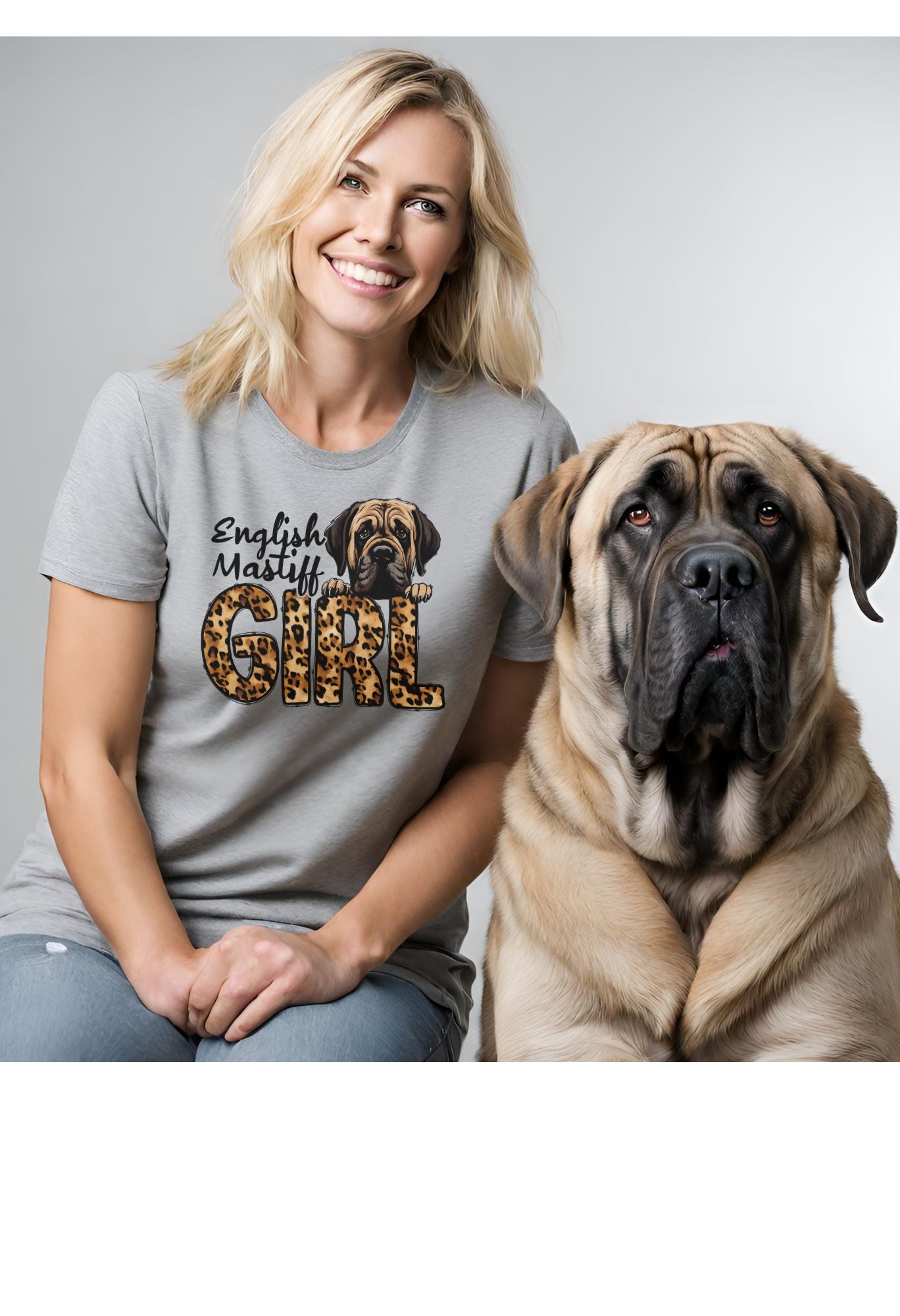 Mastiff Girl T Shirt/Sweatshirt