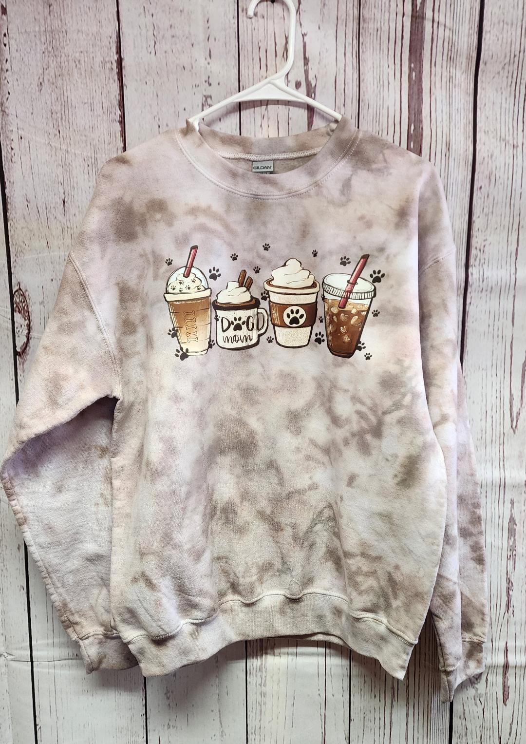 Dog Mom Coffee Sweatshirt *Hoodie Option*