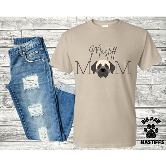 Mastiff Mom T-Shirt (Sand)